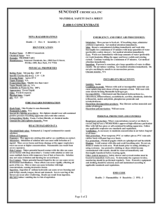 MSDS Date: February 15, 1997 (Revised 3/02)