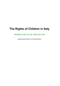 The Rights of children in Italy