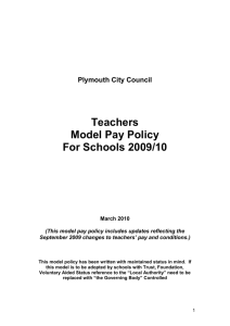 model school pay policy – first draft