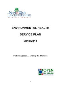Environmental Health Service Plan 2010-11