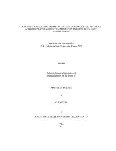 part one: investigation of schiff bases for the vanadium