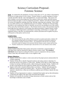 Science Curriculum Proposal - James B. Conant High School