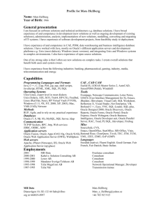 CV doc - MH Data Consult