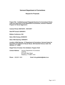 Polygraph RFP January 2015 - Vermont Business Registry and