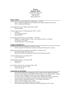 Jenny Baca's resume - College of Engineering, Forestry, and