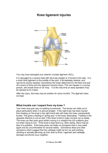 KNEE LIGAMENT INJURIES