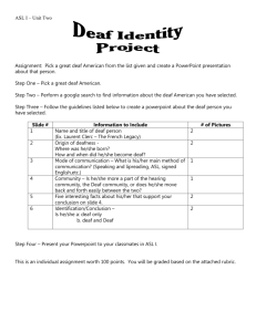 Famous Deaf Americans assignment sheet