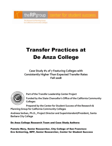 De Anza College Case Study - Santa Barbara City College