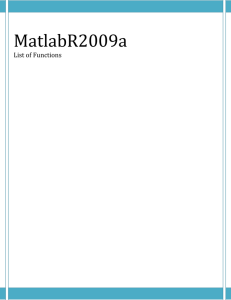 MatlabR2009a - Prof. M. Saeed