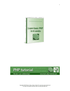 Learn PHP tutorial