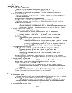 Contracts - Shelanski - 2003 Spr - outline 1