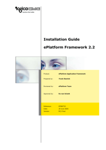 5 Structure of an ePlatform Application