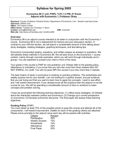 Syllabus for Spring 2005