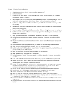 Chapter 11 Guided Reading Questions Why did you decide to take