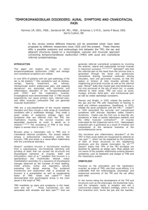 temporomandibular disorders