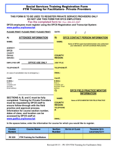 Facilitator Training Registration Form (Rev.May 2013)