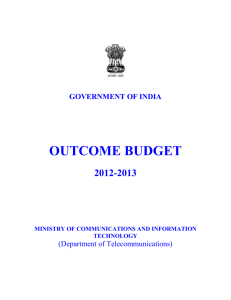 Outcome Budget 2012-13 english
