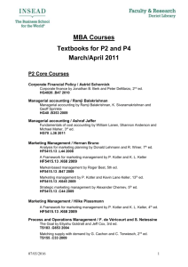 Textbooks for P2 and P4