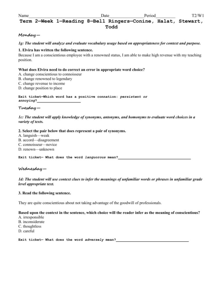 T2 W1 Teacherpage T2 W1 Teacherpage