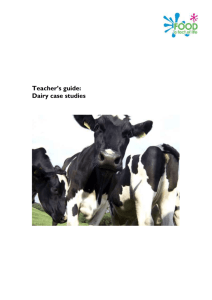 Teachers guide - Food a fact of life
