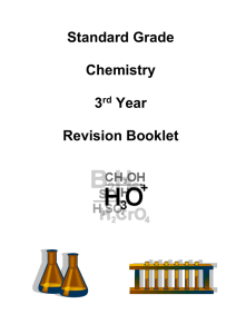 S3 Standard Grade Revision Booklet