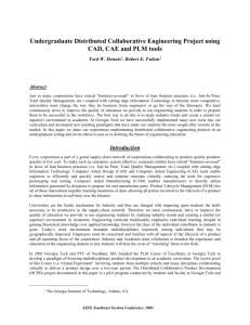 Undergraduate Distributed Collaborative Engineering Project using