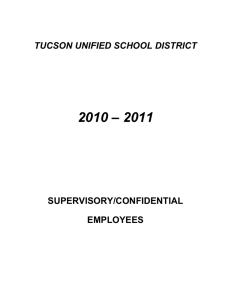 supervisory/confidential - Tucson Unified School District