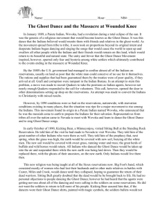 The Ghost Dance and the Massacre at Wounded Knee