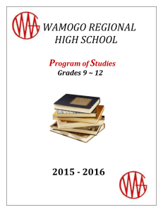 Graduation Requirements - Wamogo Regional High School