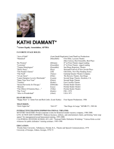 acting credits - Kathi Diamant
