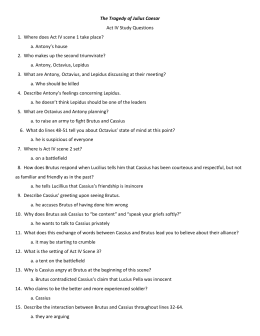 julius caesar seminar questions One of the most important themes of shakespeare's julius caesar is the question of what qualities make up a good leader this guide provides a brief overview of the. julius caesar seminar questions One of the most important themes of shakespeare's julius caesar is the question of what qualities make up a good leader this guide provides a brief overview of the.