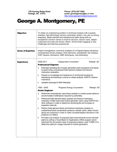 Resume - George Montgomery, PE