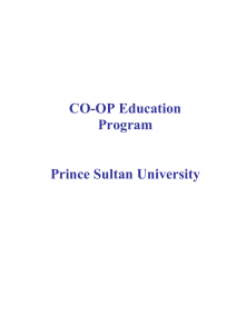 coop manual - Prince Sultan University