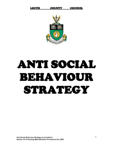 anti social behaviour strategy