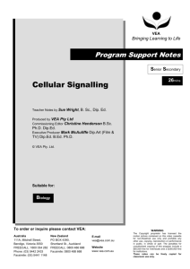 Teacher Notes - Cellular Signalling