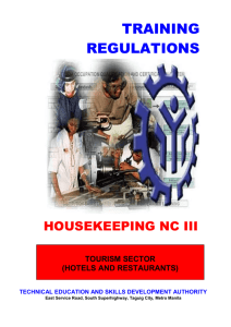 tr-housekeeping nc iii