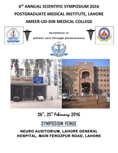 6th ANNUAL SCIENTIFIC SYMPOSIUM 2016