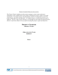 Project Charter Templatex - PMI