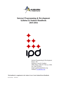 2015-16 Internet Programming Syllabus