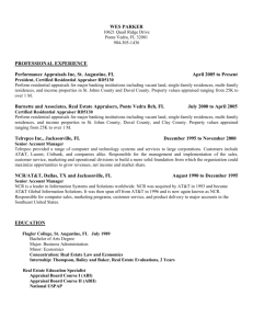 2011Appraiser Resume - Licensed residential realestate