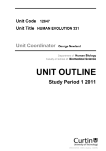 Equipment List for Department of Art - Biomedical Sciences