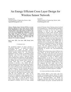 Dynamic S-MAC protocol for wireless sensor networks based on