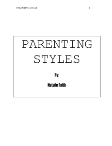 Parenting Style Final Paper