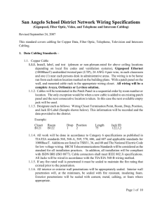 District Network Wiring Specifications Guide