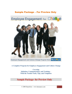 Employee Engagement for Change