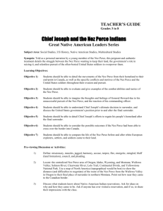 Chief Joseph: Nez Perce Indians