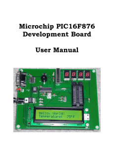 Microchip PIC16F876 Development Board