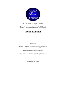 final report - University of Maryland at College Park