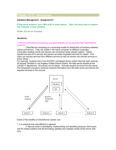 Data WareHouse Assessment