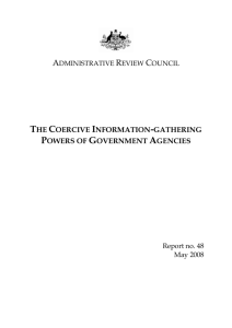 Report No. 48—The Coercive Information